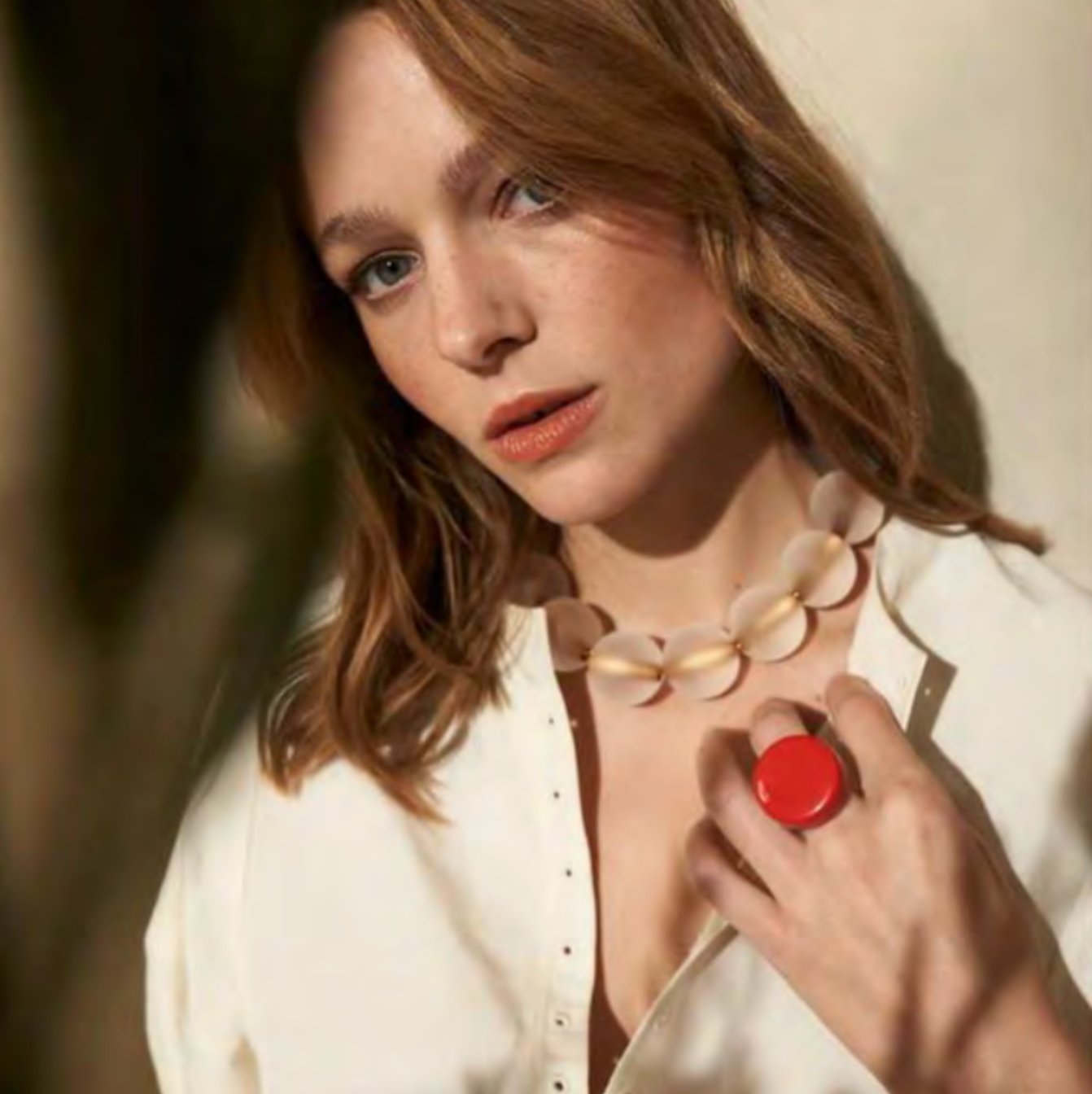 Red 2025 bubble necklace