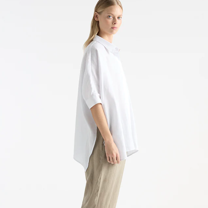 Mela Purdie Linen Chisel Panama Shirt