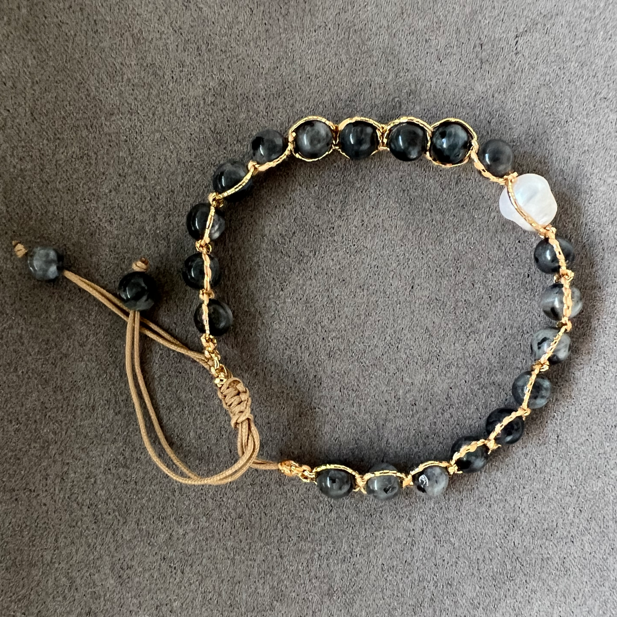 TM Weaved Stone Bracelet