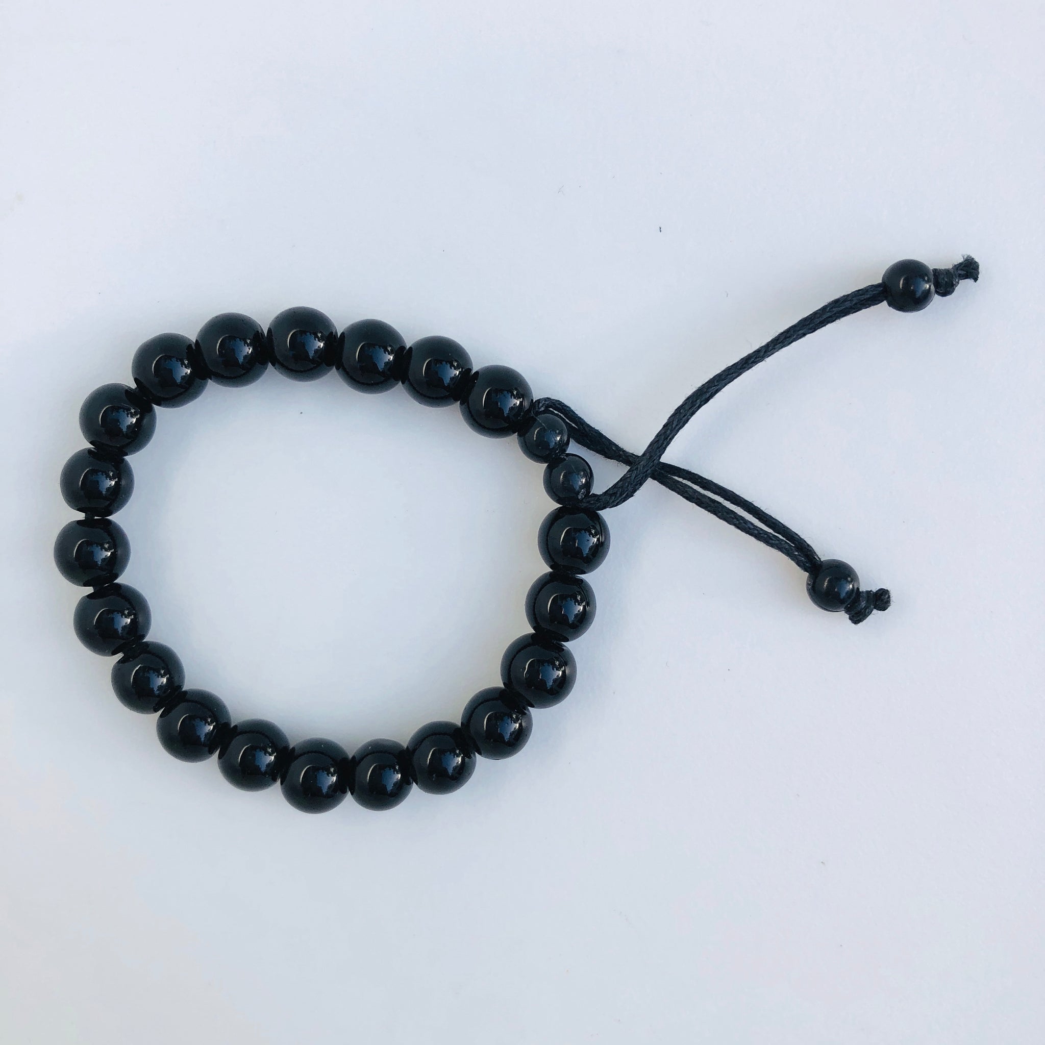 TM. 3 Piece Black Bead Bracelet