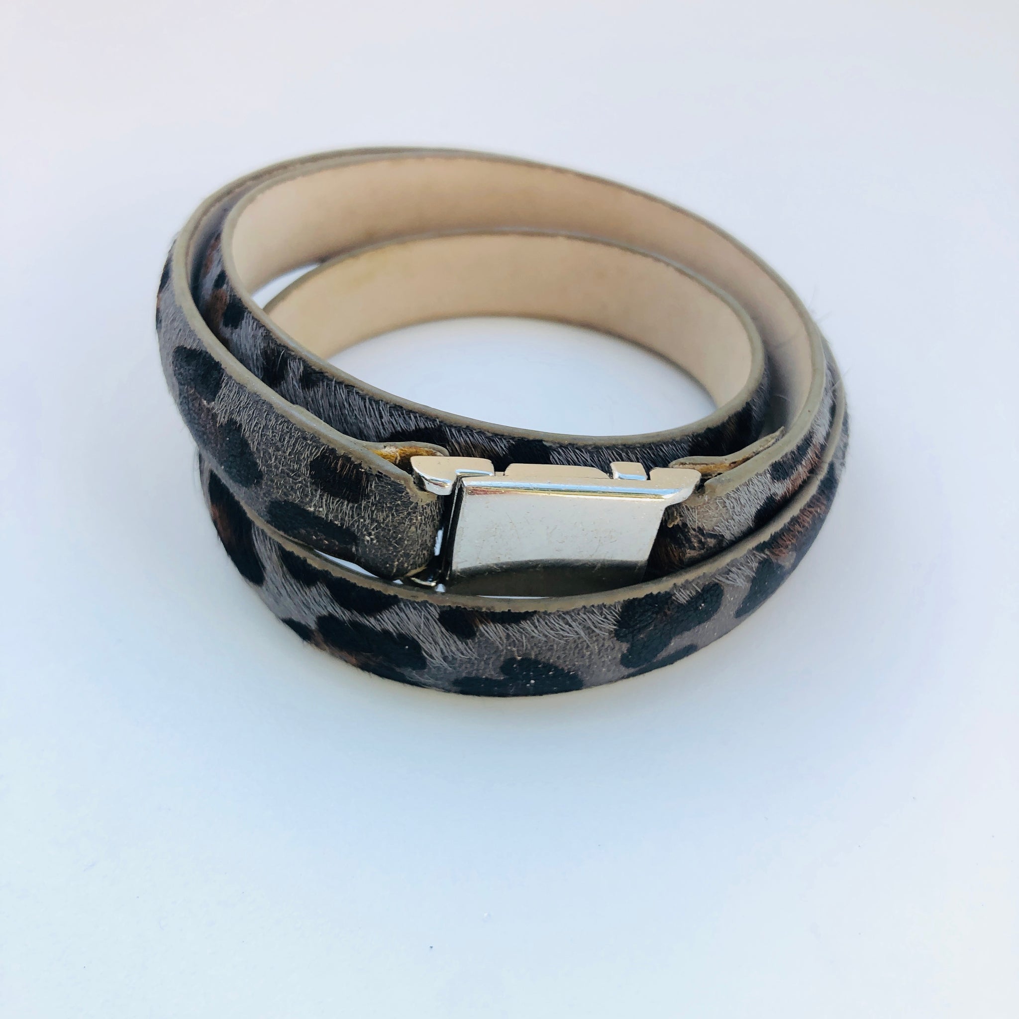 Peter Lang Wrap Leopard Fur Bracelet