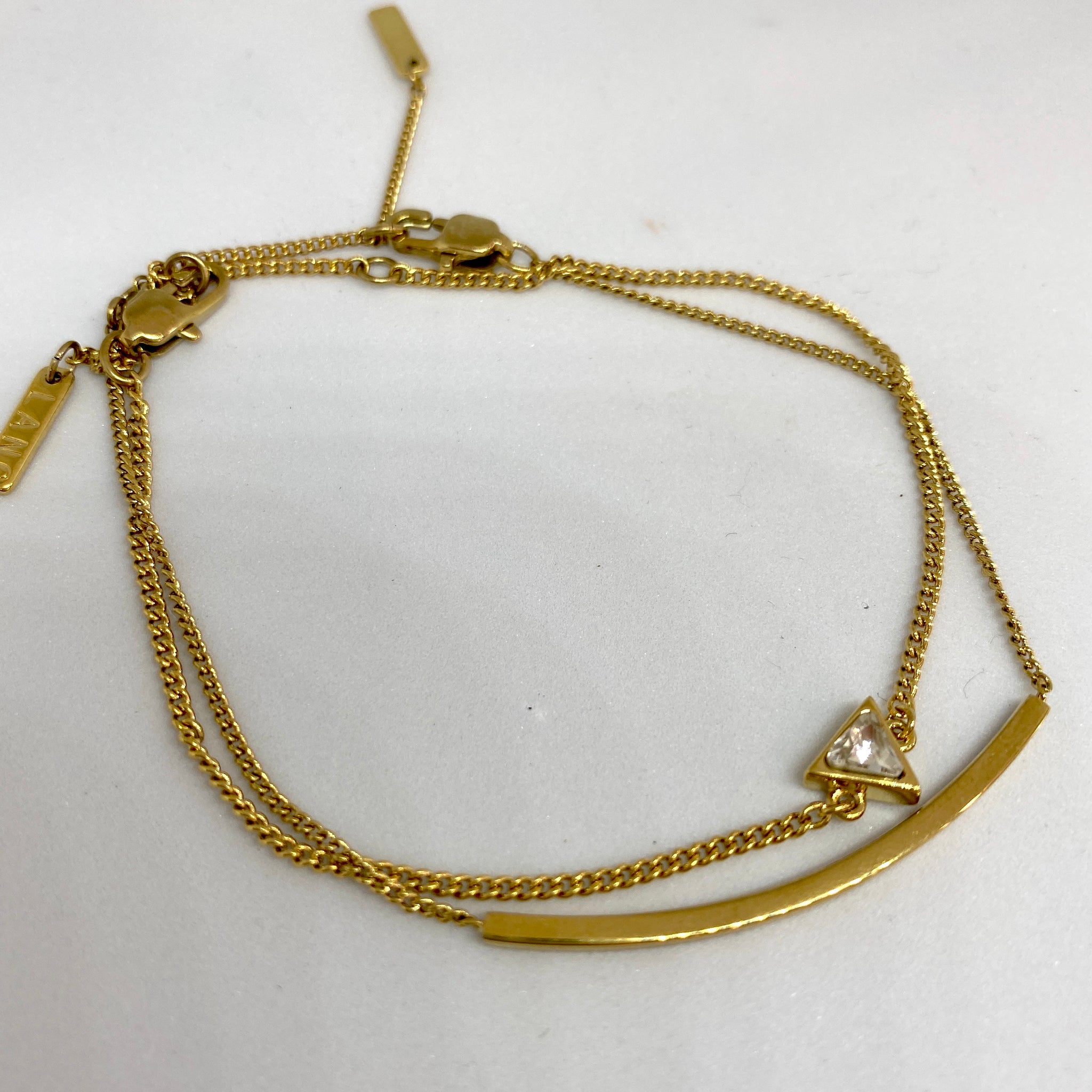 Peter Lang Fine Chain Panel Bracelet