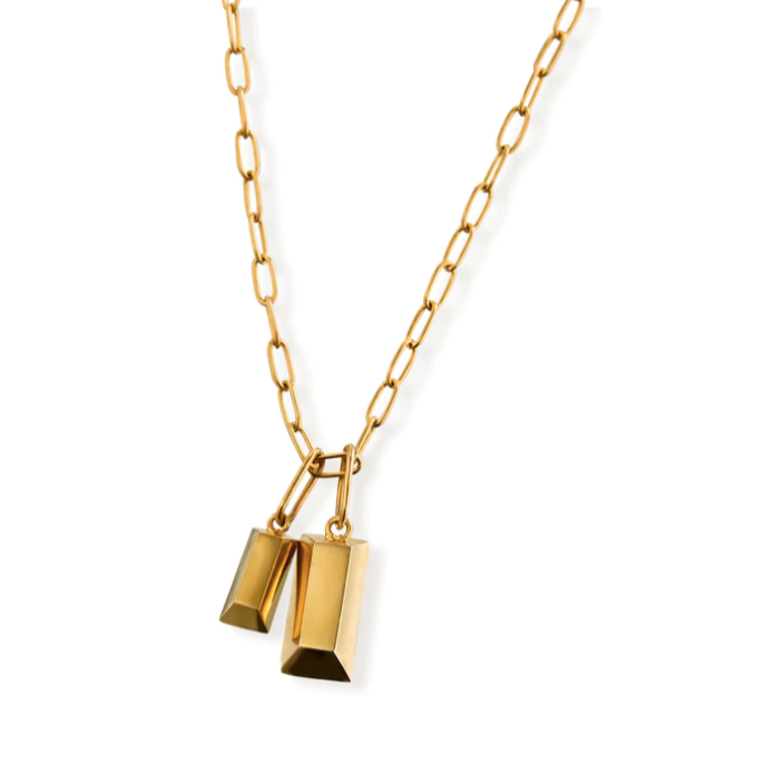 Bling Bar Vero D'oro Charm Necklace